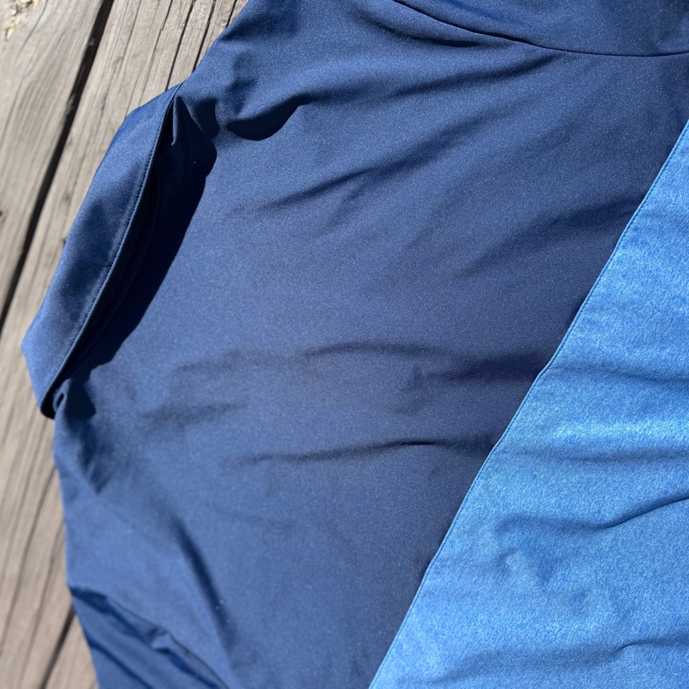Adidas Men's Two-Tone Blue Polo Shirt - Size XL - Picture 15 of 15